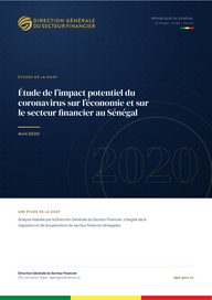 Couverture — Étude de l’impact potentiel du coronavirus sur l’économie et sur le secteur financier au Sénégal