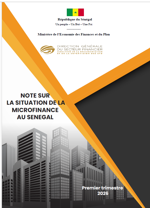 Couverture — NOTE SUR LA SITUATION DE LA MICROFINANCE AU SENEGAL